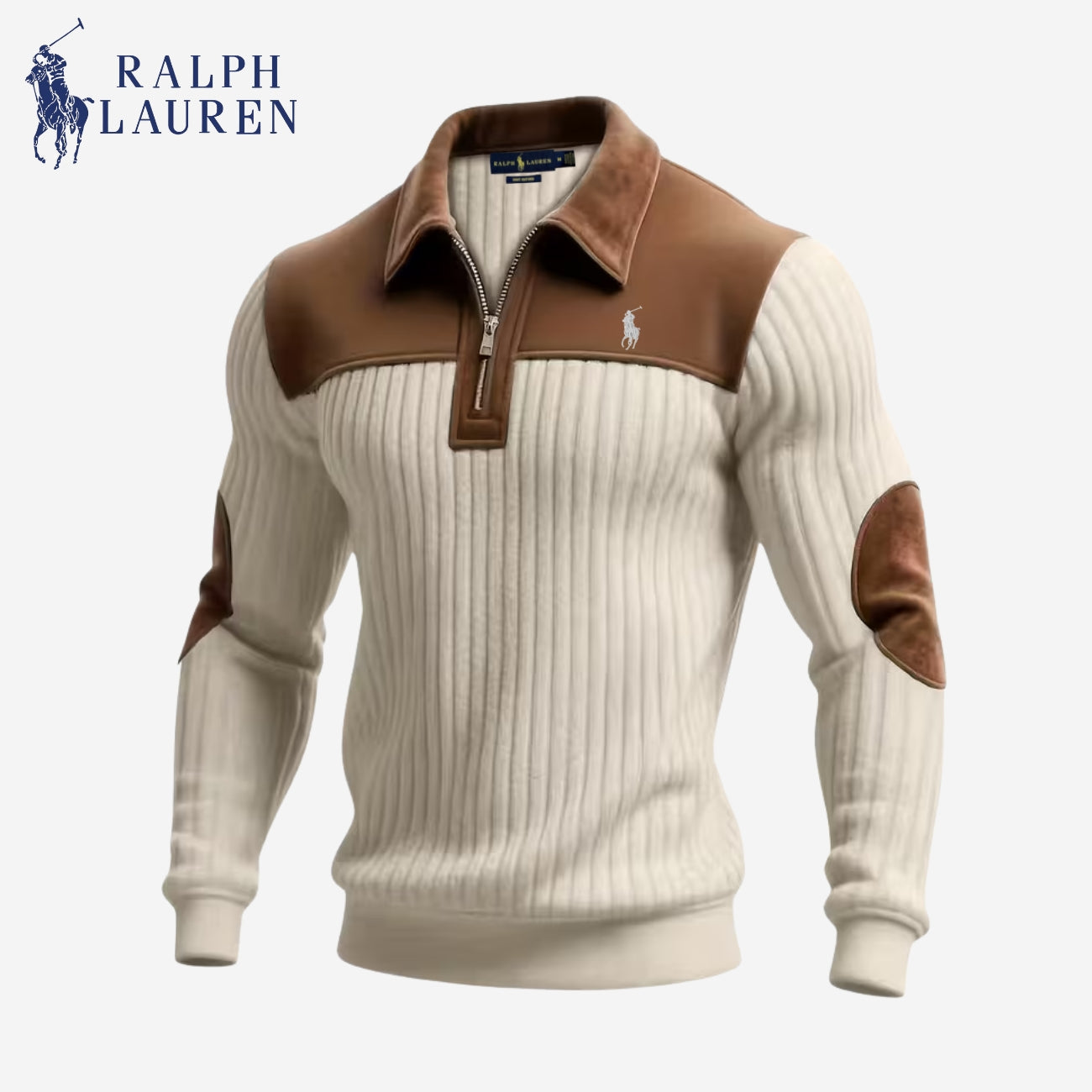 2026 Ribbed Half-Zip Knit Sweater | Clearance Sale