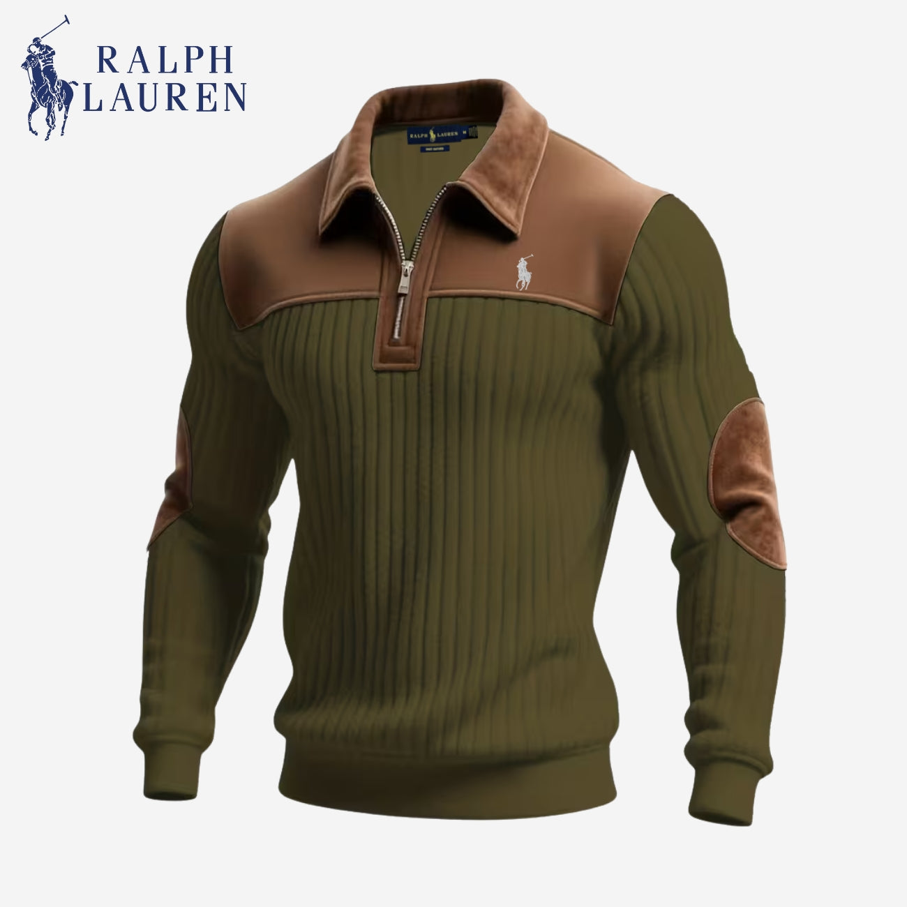 2026 Ribbed Half-Zip Knit Sweater | Clearance Sale